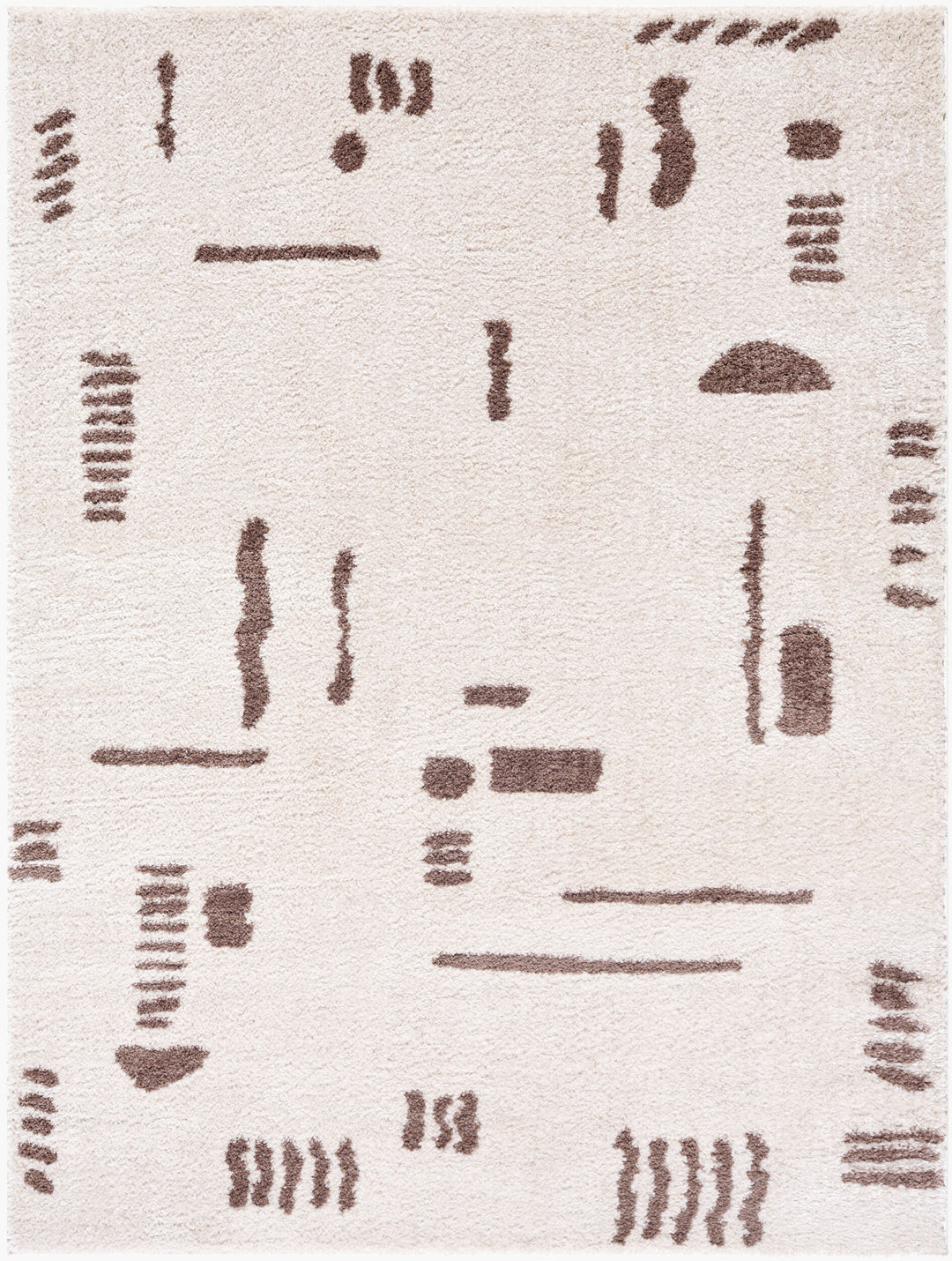 Fossay Washable Shag Rug | FSG | Abstract Shapes