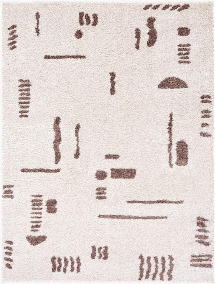 Fossay Washable Shag Rug | FSG | Abstract Shapes