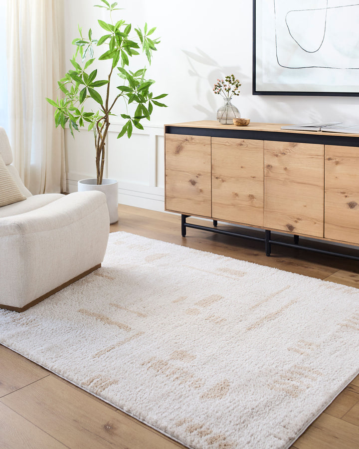 Fossay Washable Shag Rug | FSG | Abstract Shapes