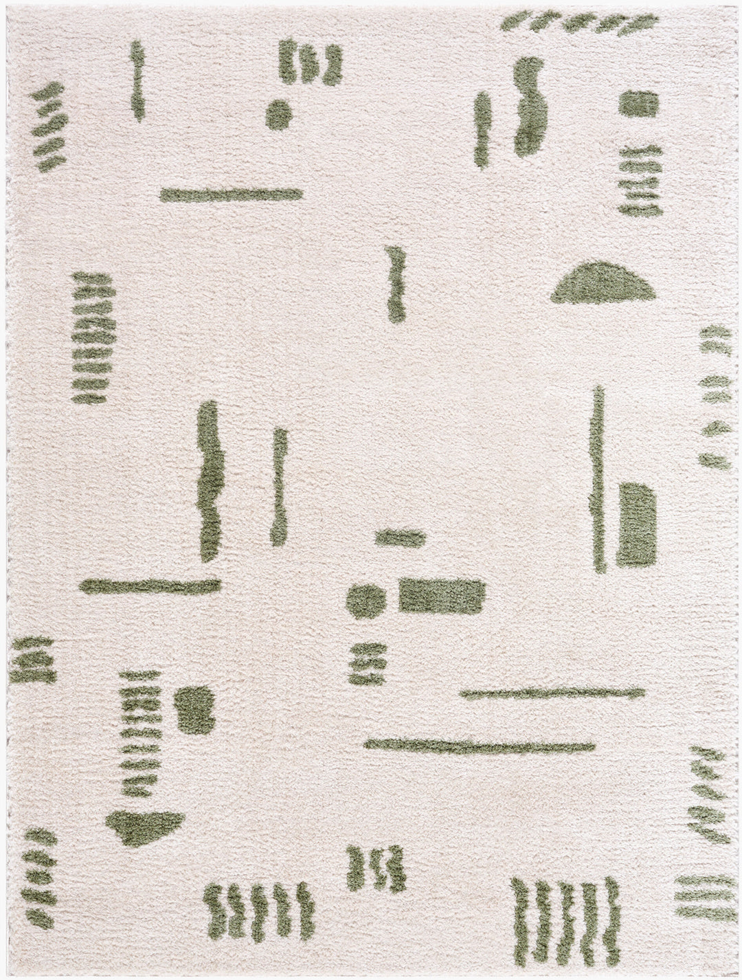 Fossay Washable Shag Rug | FSG | Abstract Shapes