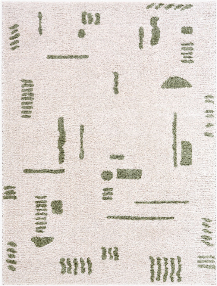 Fossay Washable Shag Rug | FSG | Abstract Shapes