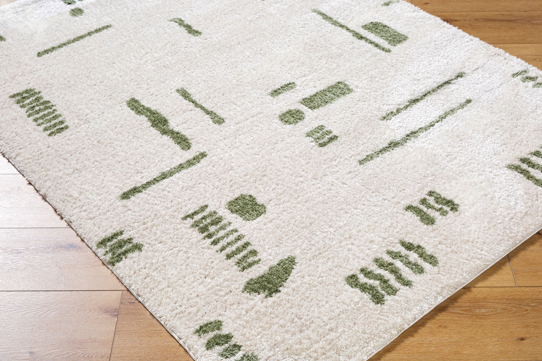 Fossay Washable Shag Rug | FSG | Abstract Shapes