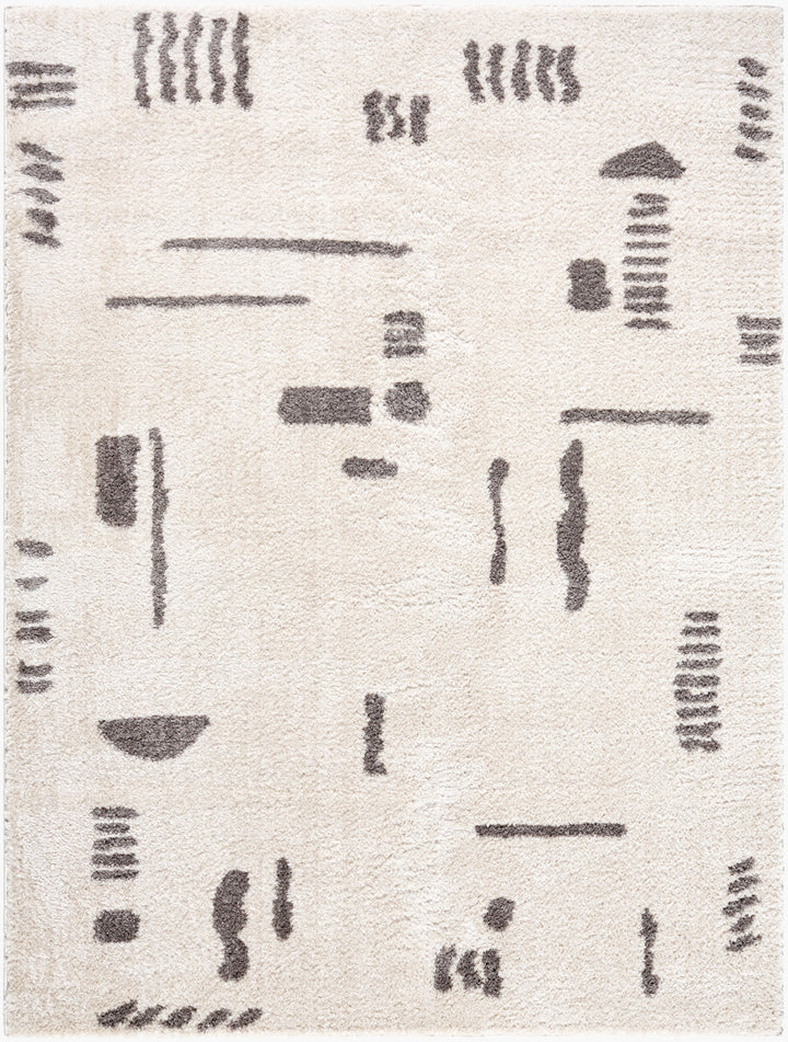 Fossay Washable Shag Rug | FSG | Abstract Shapes