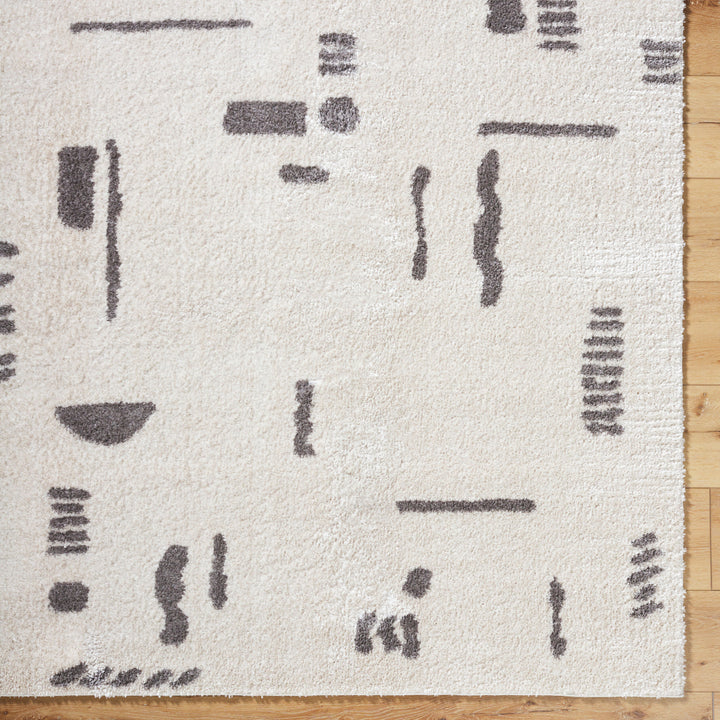 Fossay Washable Shag Rug | FSG | Abstract Shapes