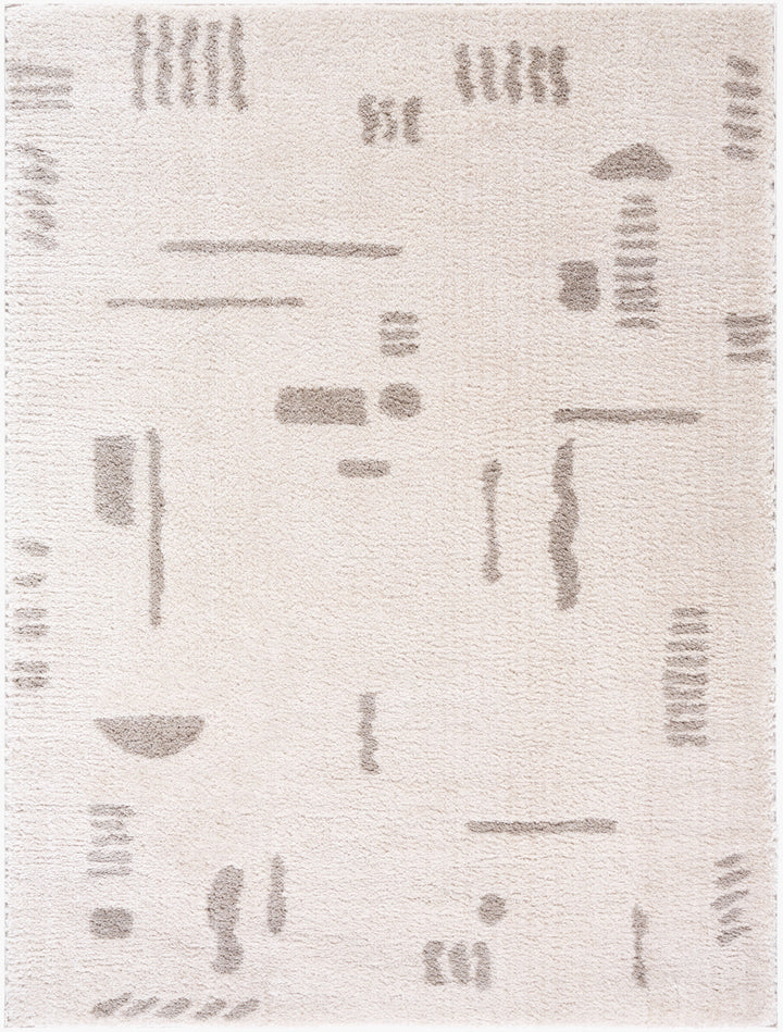 Fossay Washable Shag Rug | FSG | Abstract Shapes