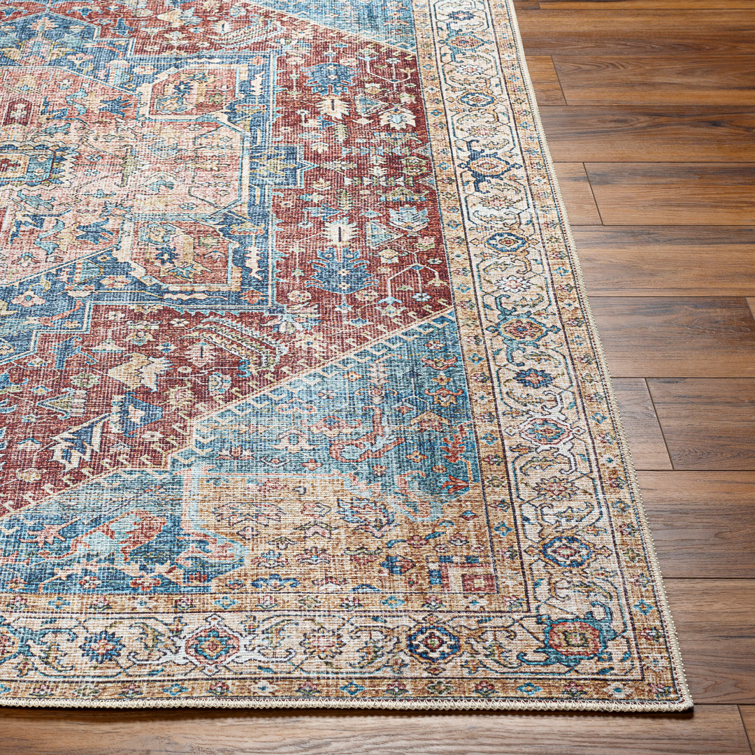 Amelie Medallion Washable Rug