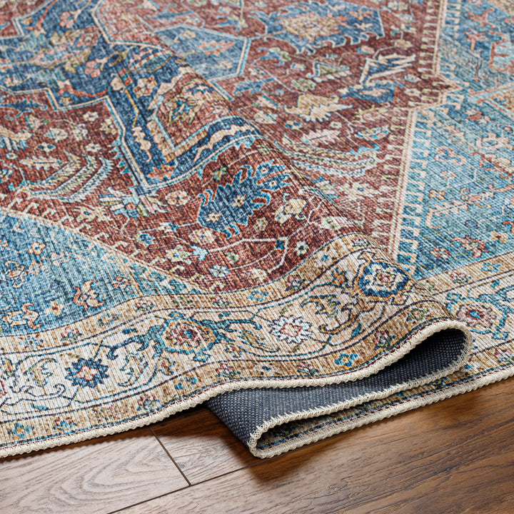 Amelie Medallion Washable Rug