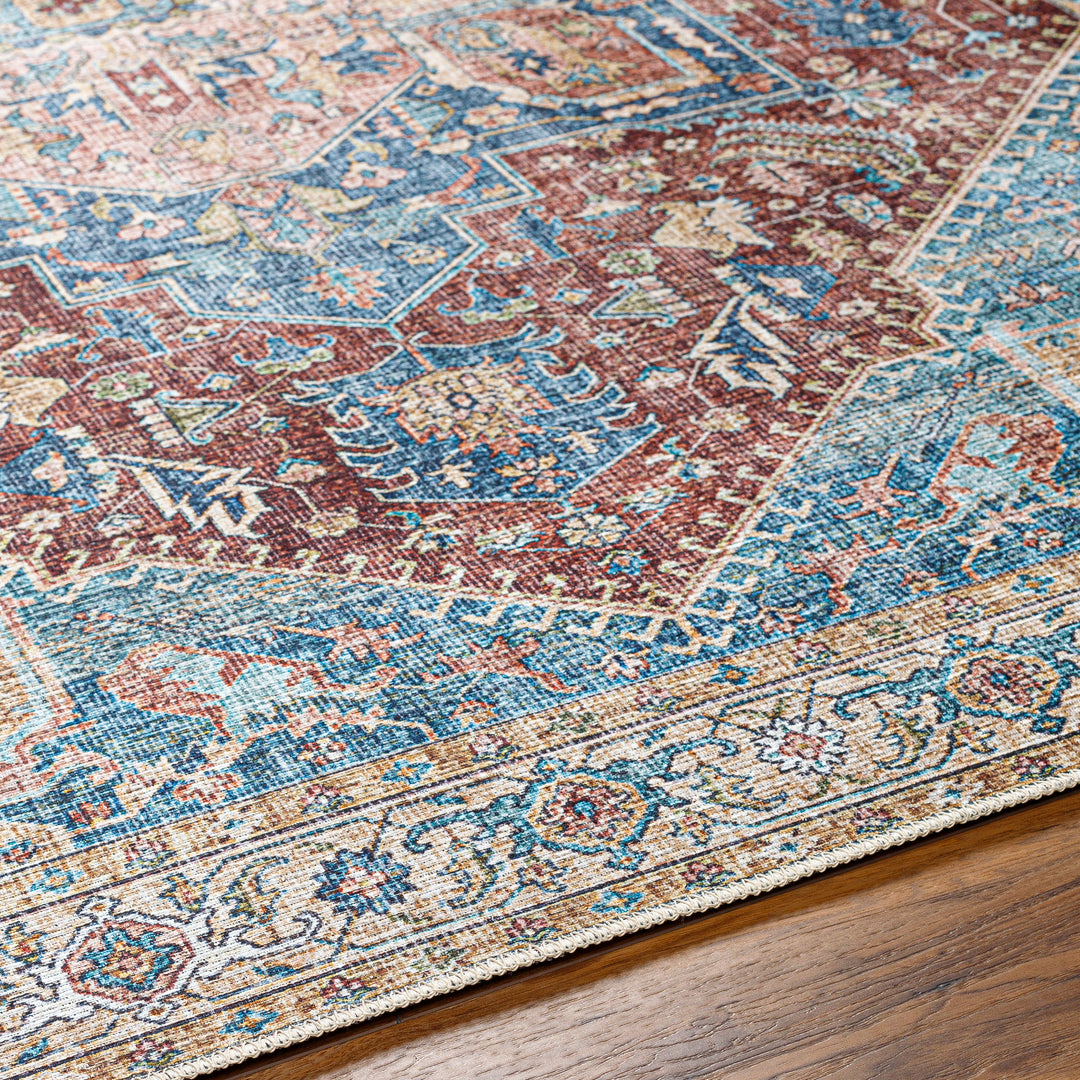 Amelie Medallion Washable Rug