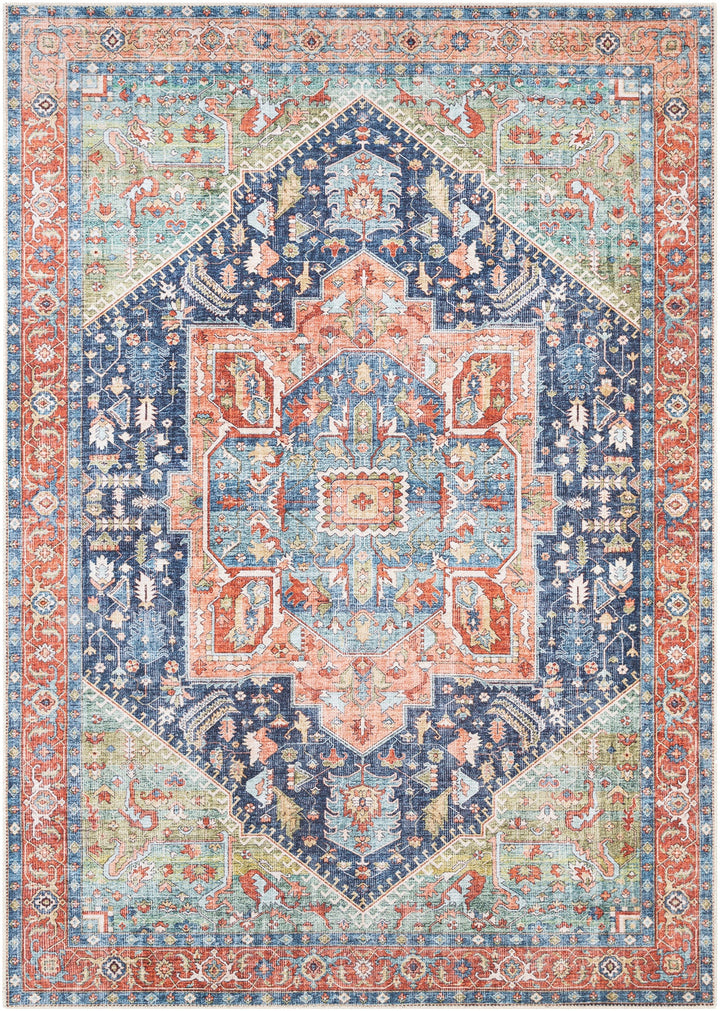Amelie Medallion Washable Rug