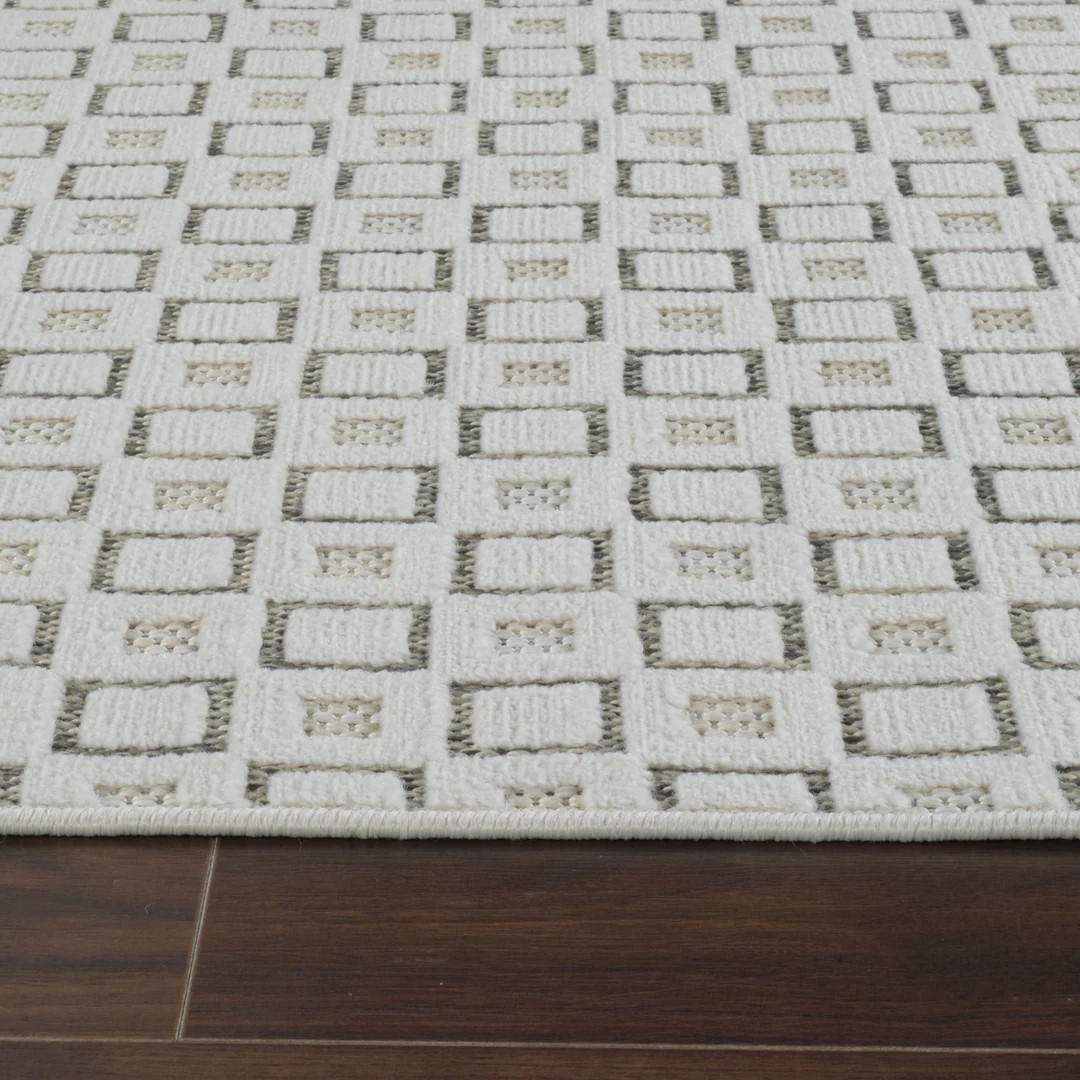 Aurora Textured Grid Rug| Style: 9414