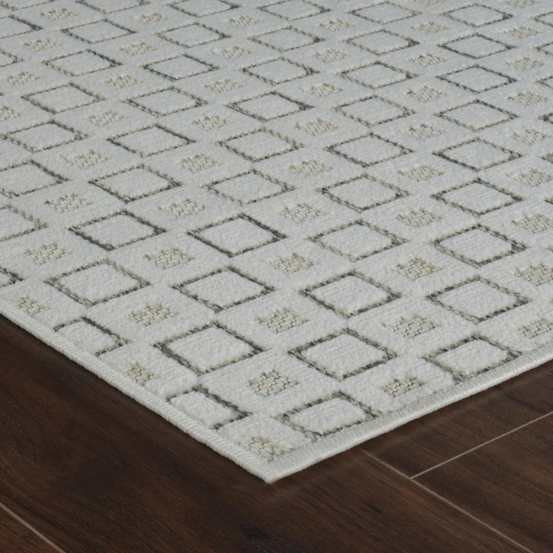 Aurora Textured Grid Rug| Style: 9414