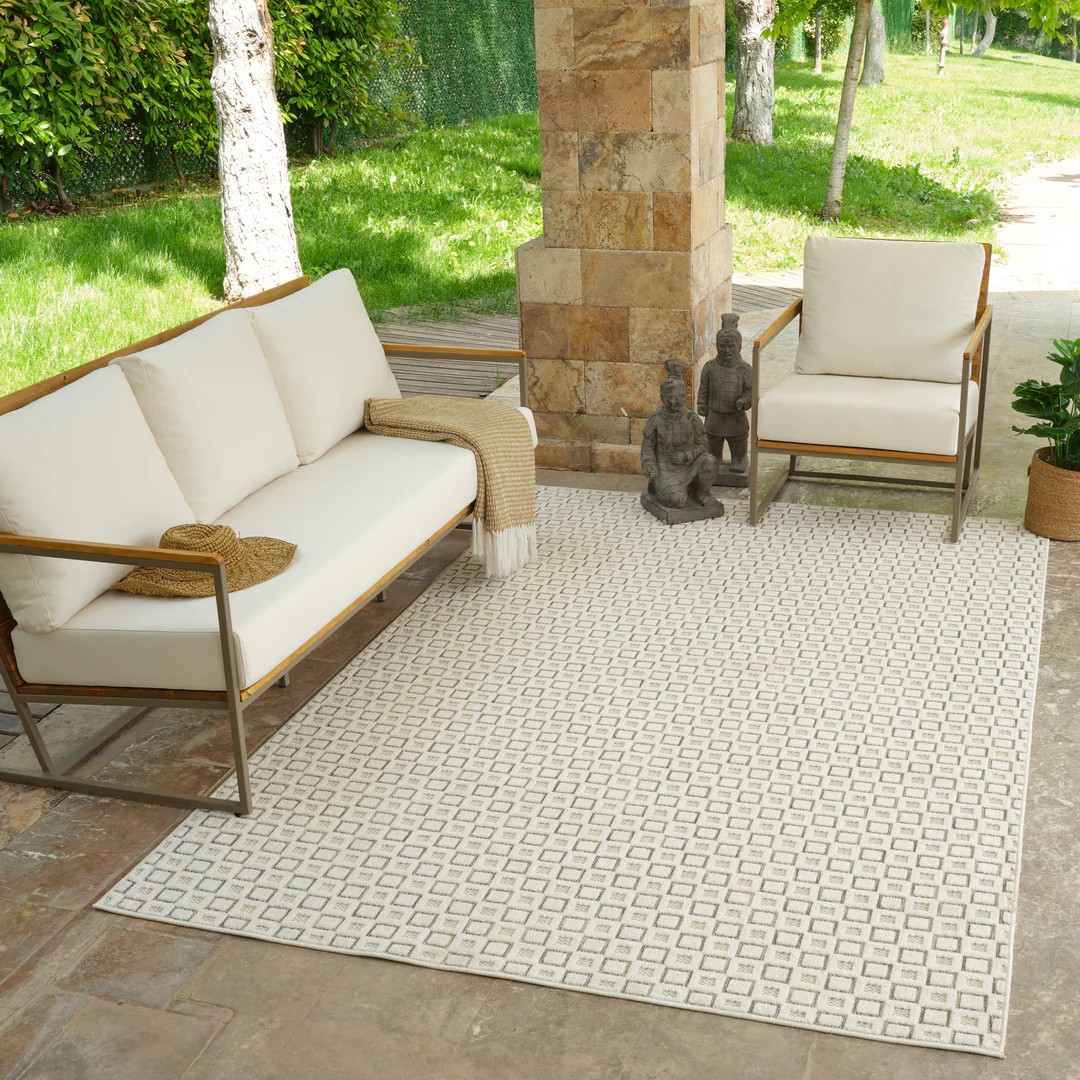 Aurora Textured Grid Rug| Style: 9414