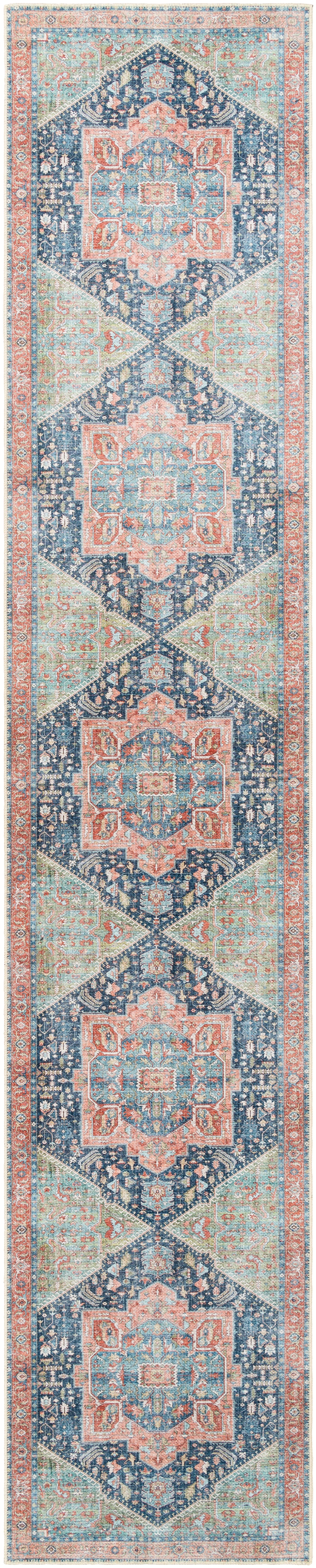 Amelie Medallion Washable Rug