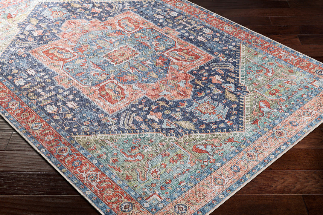 Amelie Medallion Washable Rug