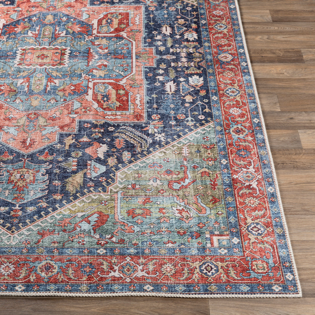 Amelie Medallion Washable Rug