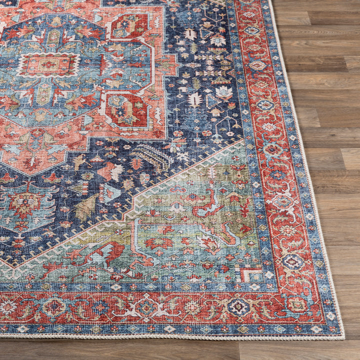 Amelie Medallion Washable Rug