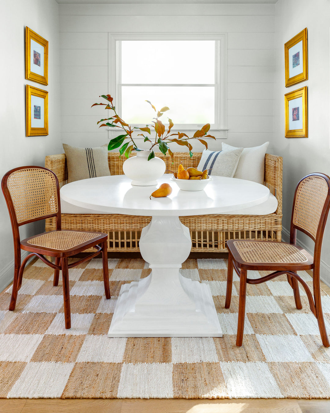 Checker Farmhouse Jute Rug