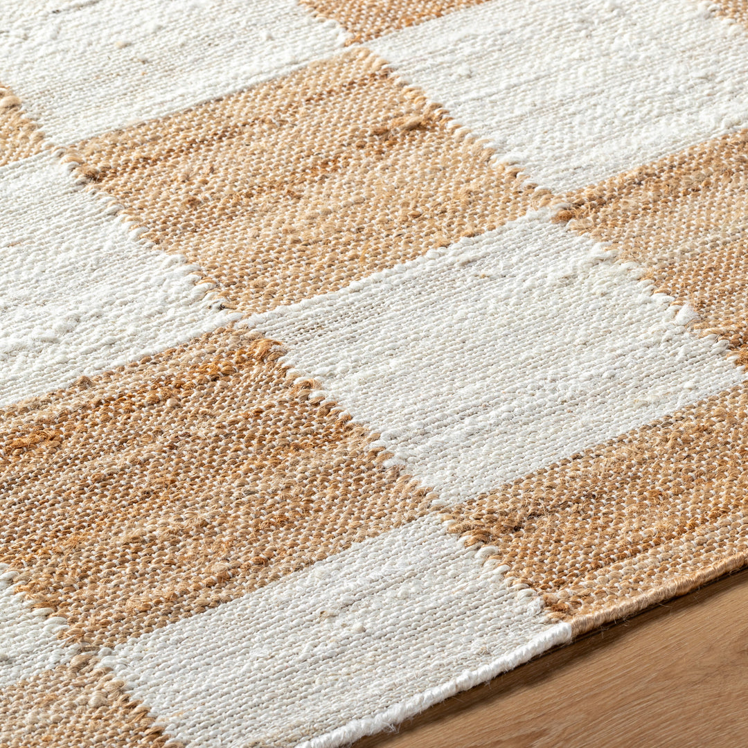 Checker Farmhouse Jute Rug