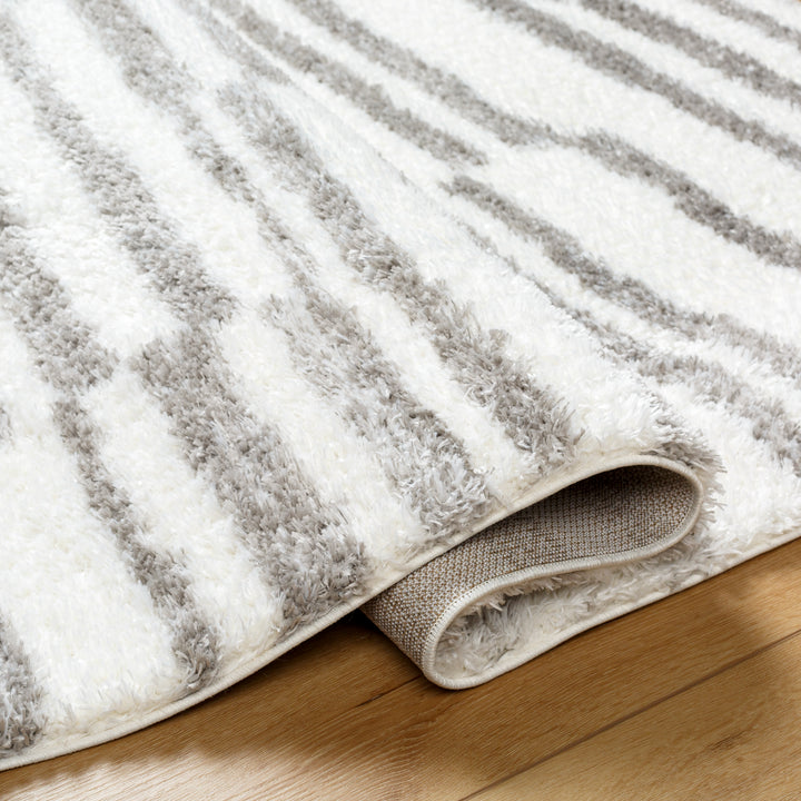 Cloudy Shag Linear Abstract Rug