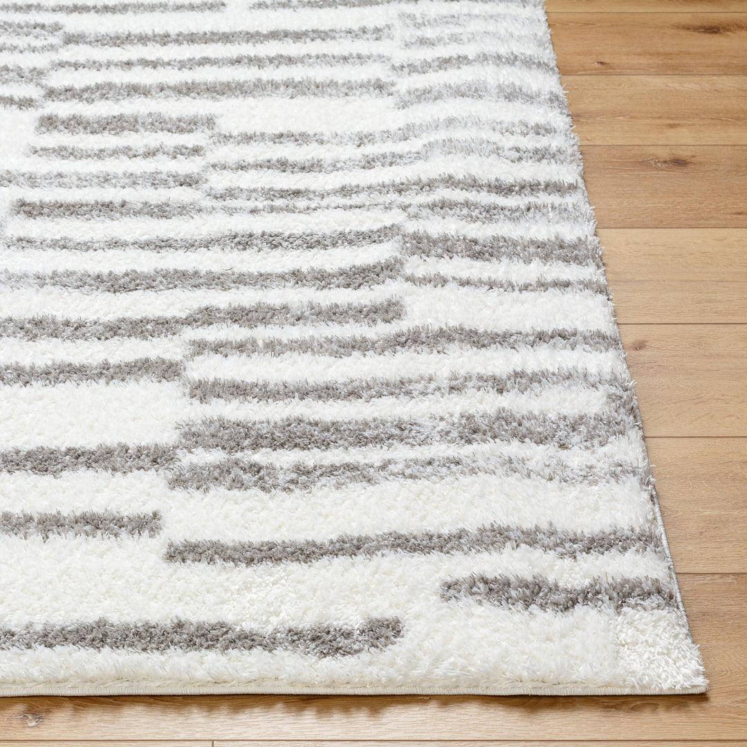 Cloudy Shag Linear Abstract Rug