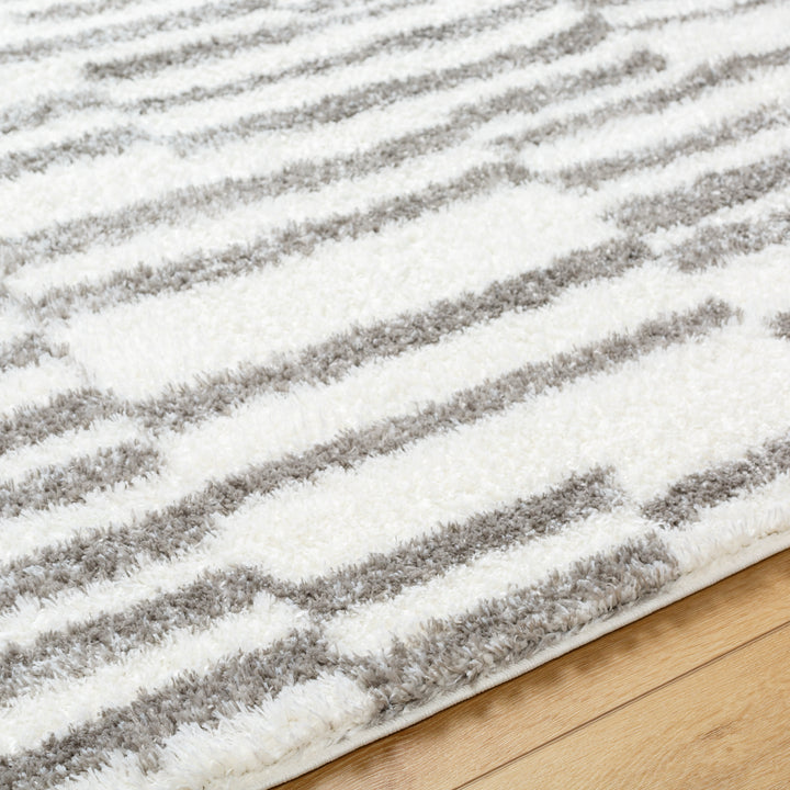 Cloudy Shag Linear Abstract Rug