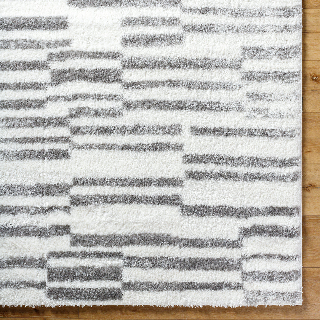 Cloudy Shag Linear Abstract Rug