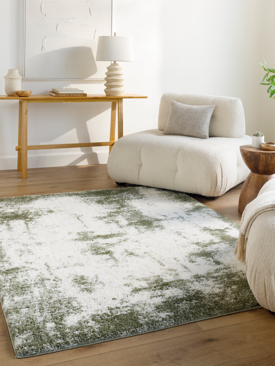 Cloudy Shag Abstract Modern Rug