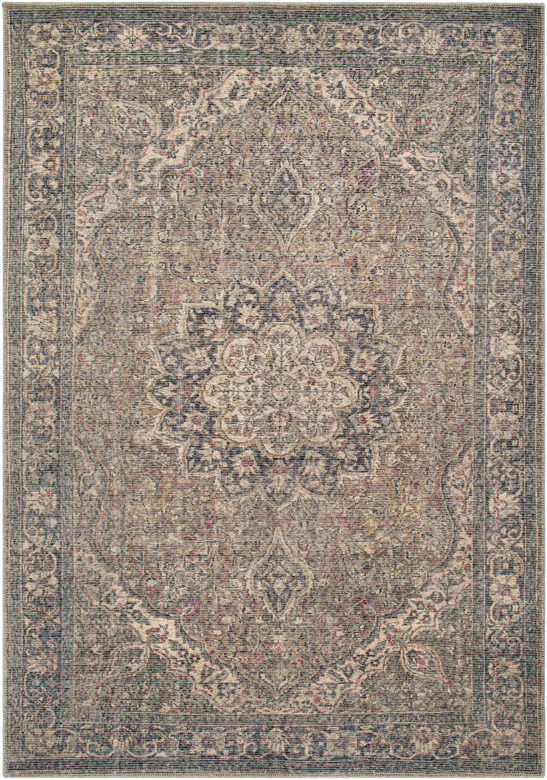 Colin Medallion Washable Rug