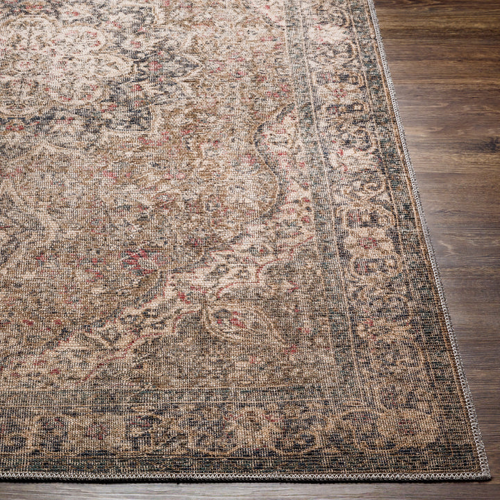 Colin Medallion Washable Rug