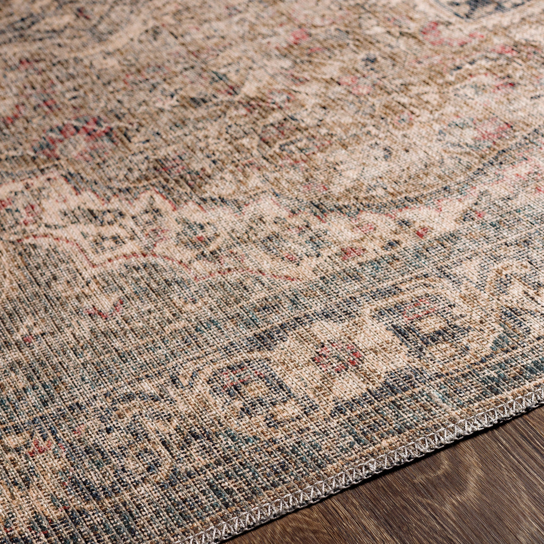 Colin Medallion Washable Rug