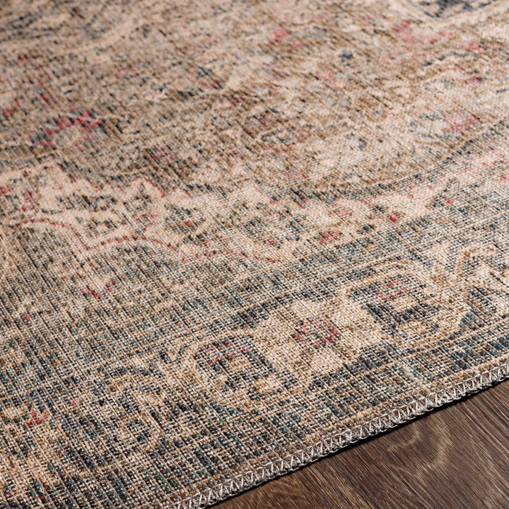 Colin Medallion Washable Rug