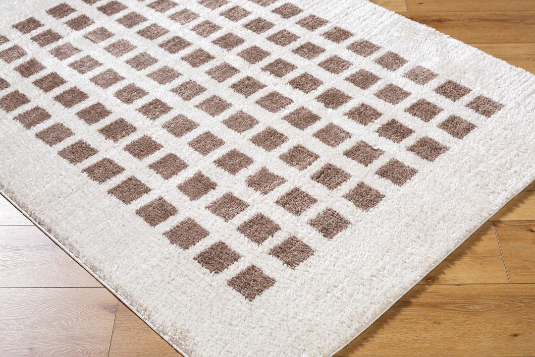 Farah Checker Block Washable Rug