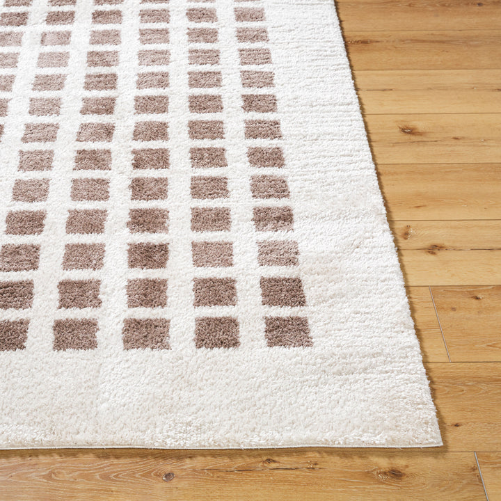 Farah Checker Block Washable Rug