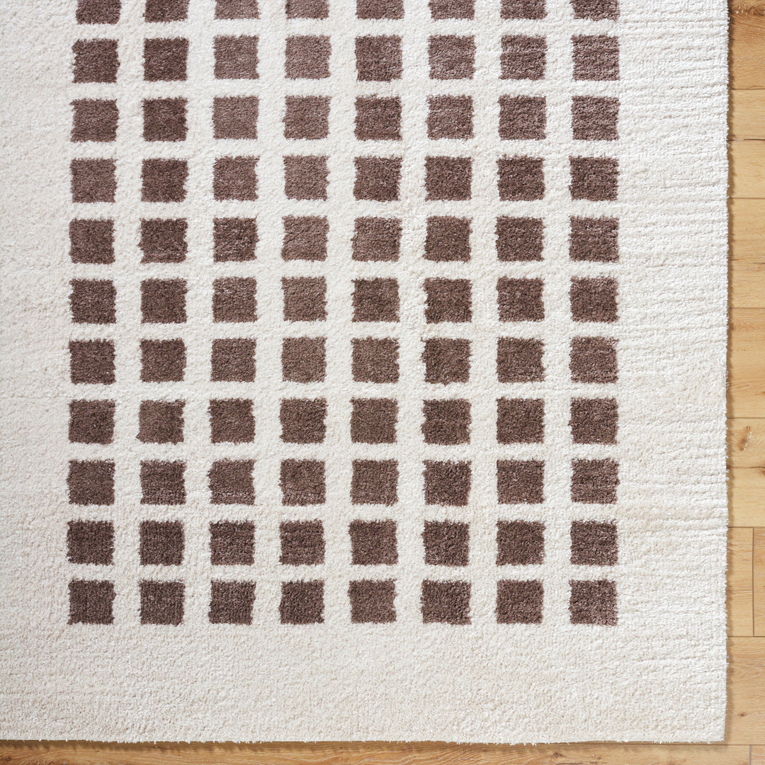 Farah Checker Block Washable Rug