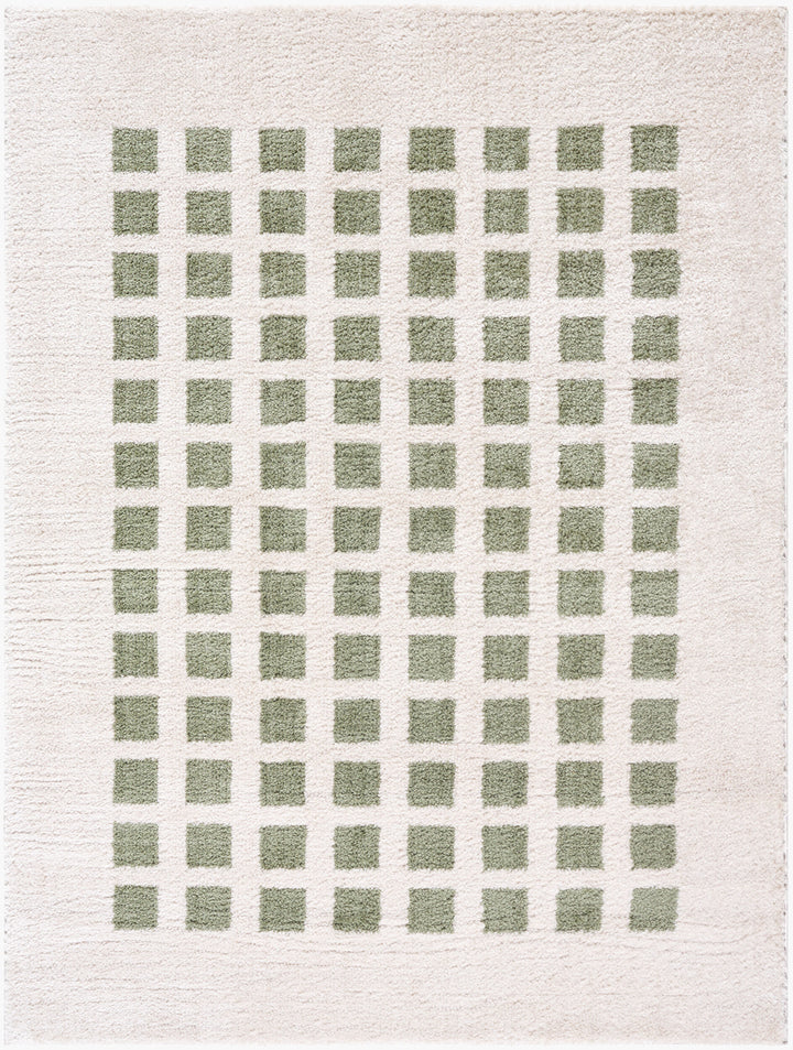 Farah Checker Block Washable Rug