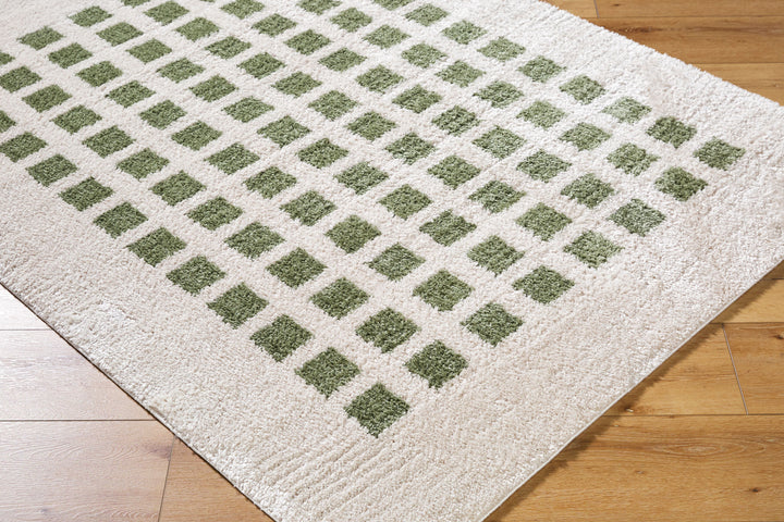 Farah Checker Block Washable Rug