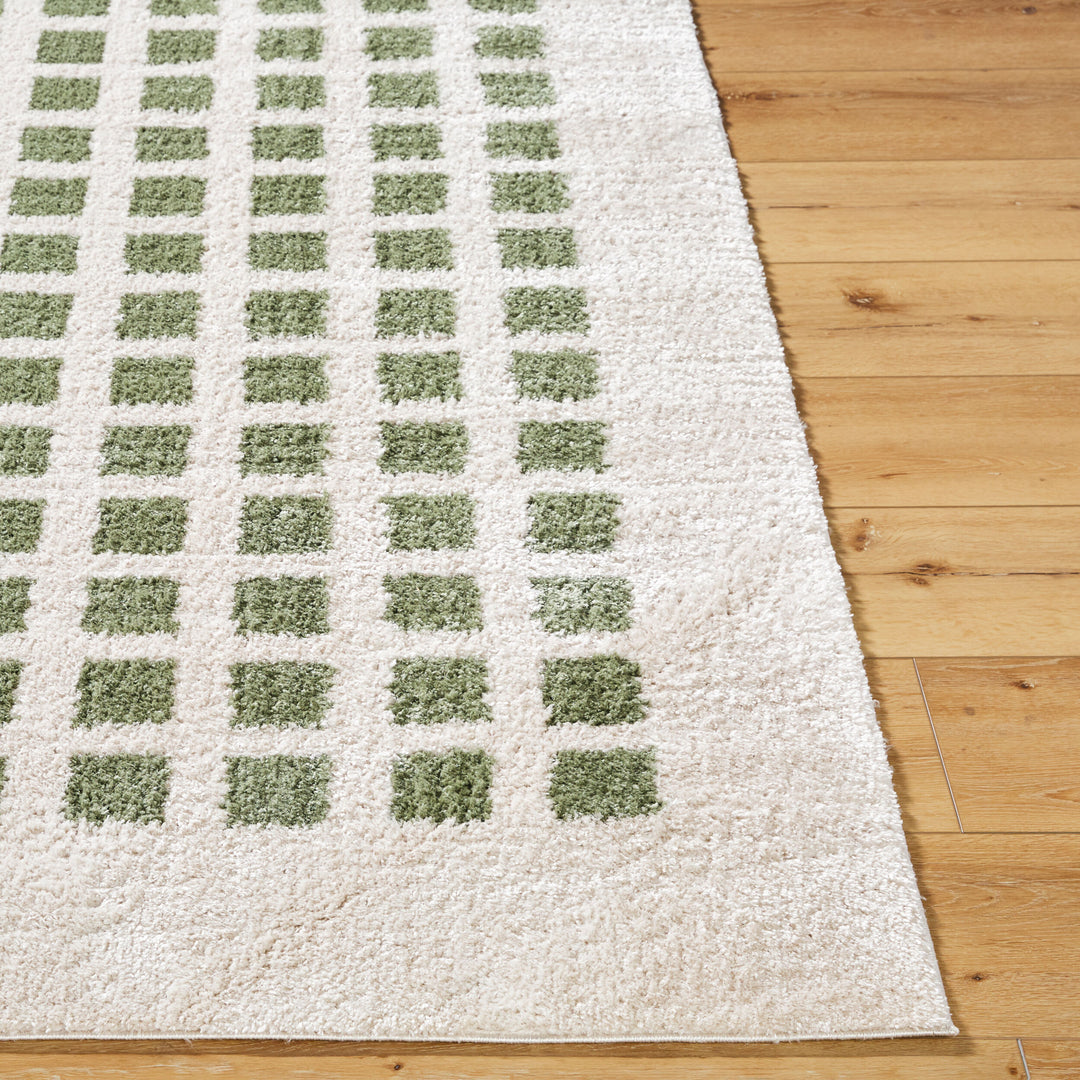 Farah Checker Block Washable Rug
