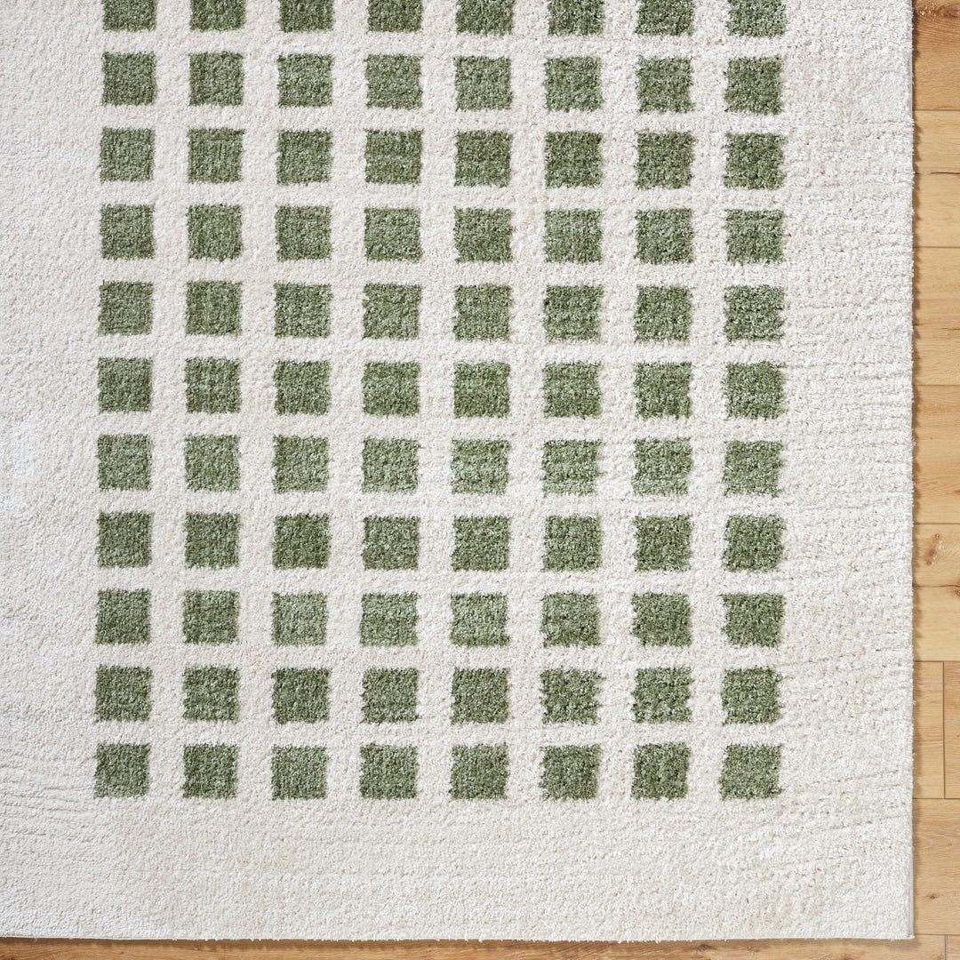Farah Checker Block Washable Rug