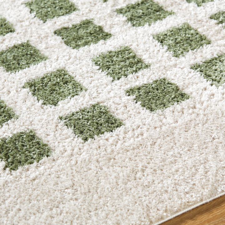 Farah Checker Block Washable Rug