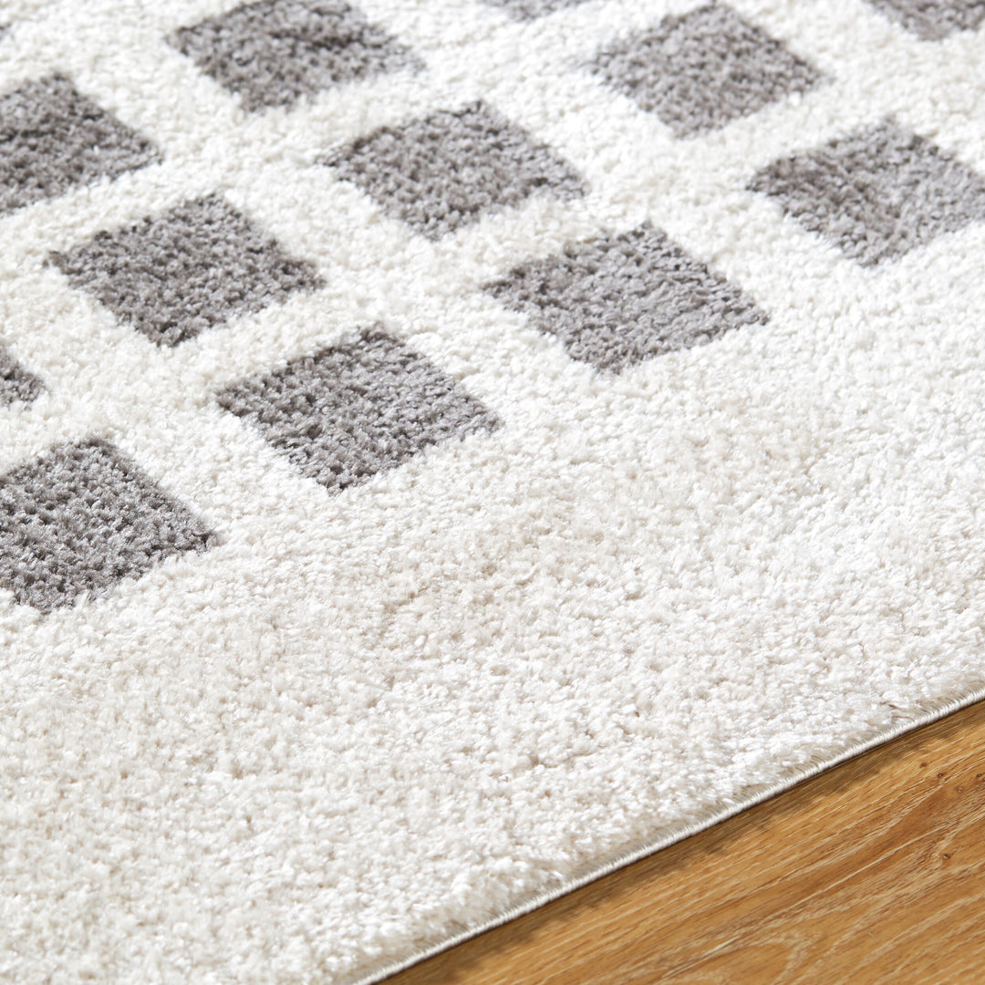 Farah Checker Block Washable Rug