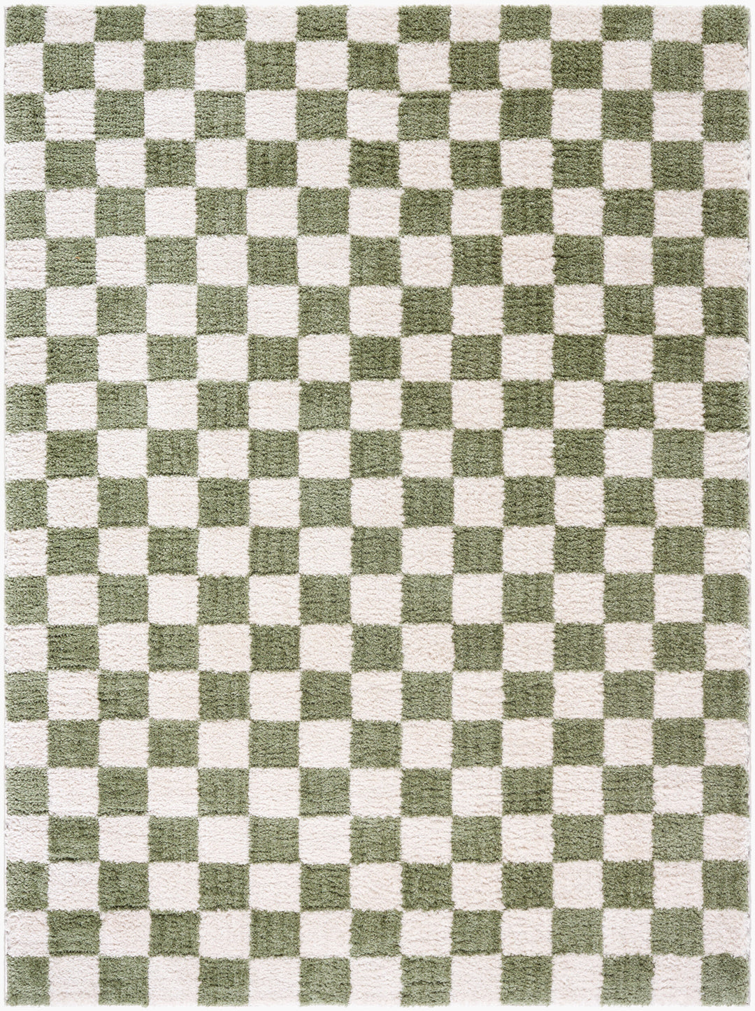 Fenix Shag Checker Washable Rug